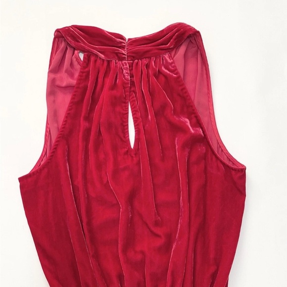 Ramy Brook red velvet holday cocktail dress - Picture 9 of 10